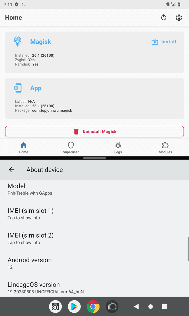 Screenshot 20230524 191101 Magisk